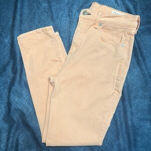 Rag & Bone Peach High Waist Skinny Jeans 26